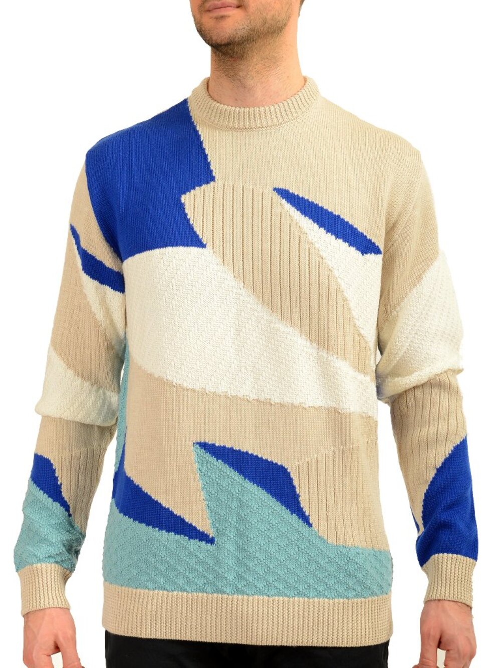 Scuderia Ferrari Men's 100% Pure New Wool Crewneck Pullover Sweater US S IT 48